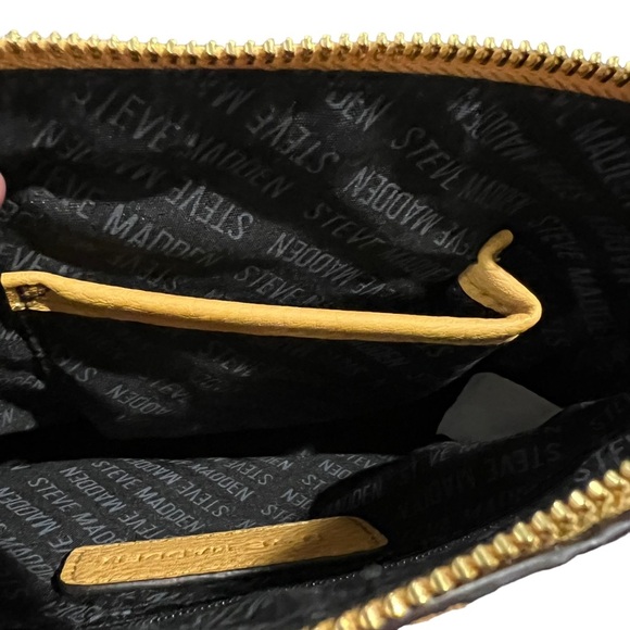 Steve Madden Mustard Yellow Small Cross Body Purse Bag Vegan Spring Sunmer - Picture 5 of 7